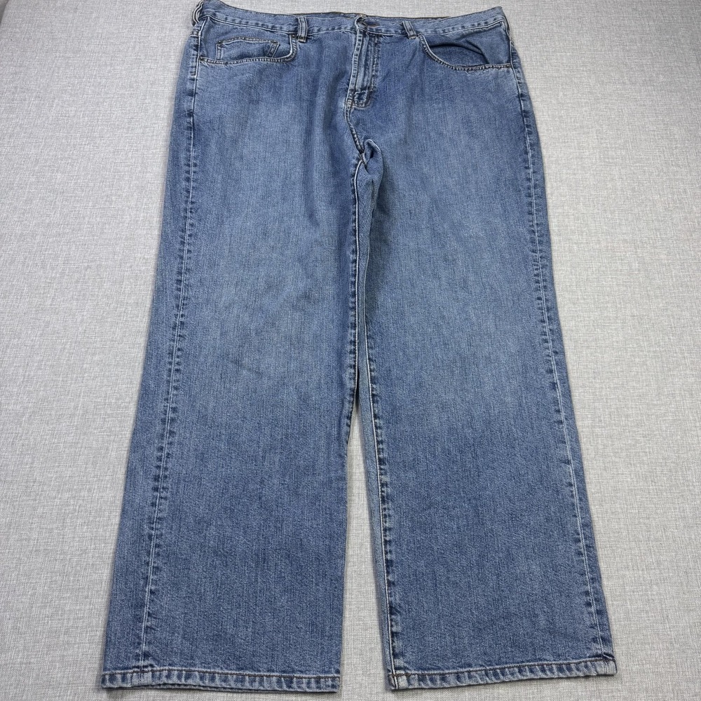 Tommy Bahama Jeans Mens 42x30 Straight Blue Light Wash Classic Fit Pockets